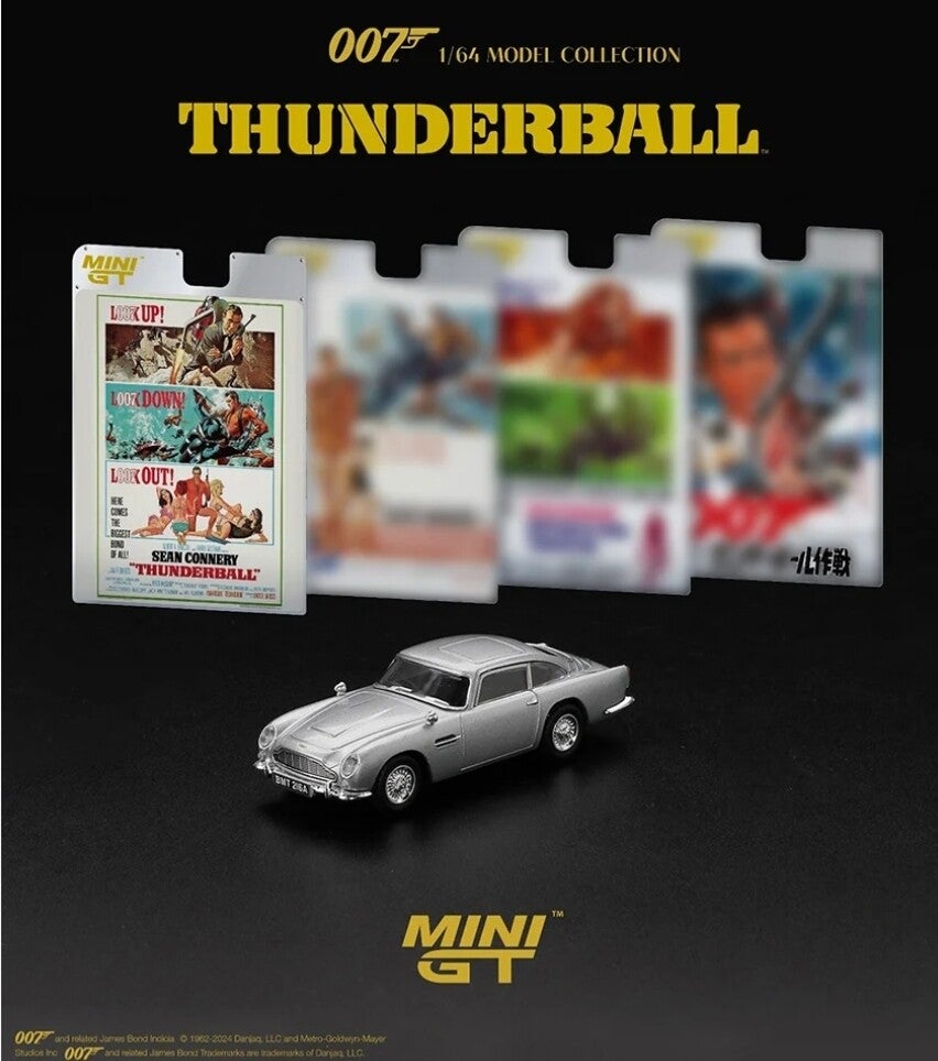 MINI GT 1/64 JAMES BOND 007 ASTON MARTIN DB5 THUNDERBALL STANDARD ☆ ENGLISH ☆ R.H.D