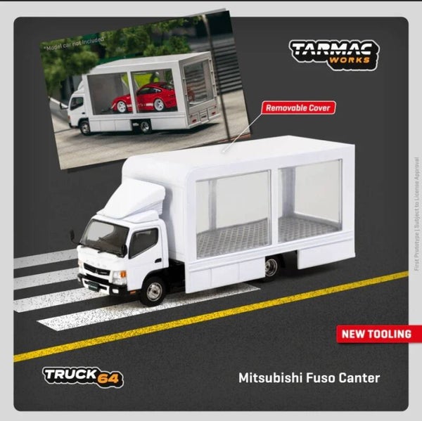 TARMAC WORKS 1/64 TRUCK64 MITSUBISHI FUSO CANTER MOBILE DISPLAY TRUCK