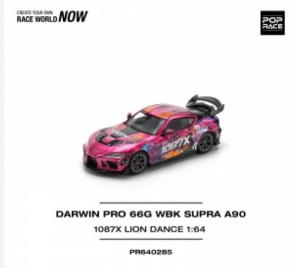POP RACE 1/64 DARWIN PRO 66G WBK SUPRA A90 1087X LION DANCE