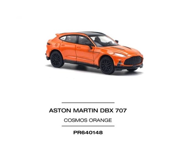 POP RACE 1/64 ASTON MARTIN DBX 707 COSMOS ORANGE