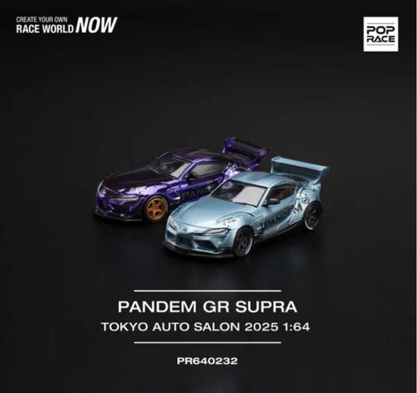 POP RACE 1/64 PANDEM TOYOTA GR SUPRA TOKYO AUTO SALON 2025
