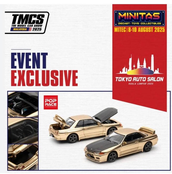 POP RACE 1/64 NISSAN SKYLINE GT-R R32 TOKYO AUTO SALON KUALA LUMPUR 2025