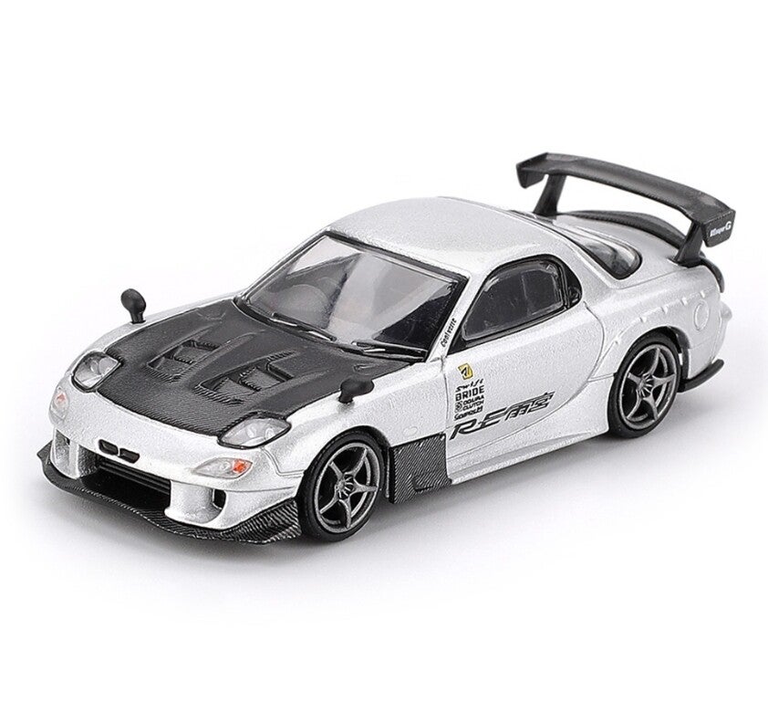 MINI GT 1/64 MAZDA RX-7 RE-AMEMIYA SILVER METALLIC RHD