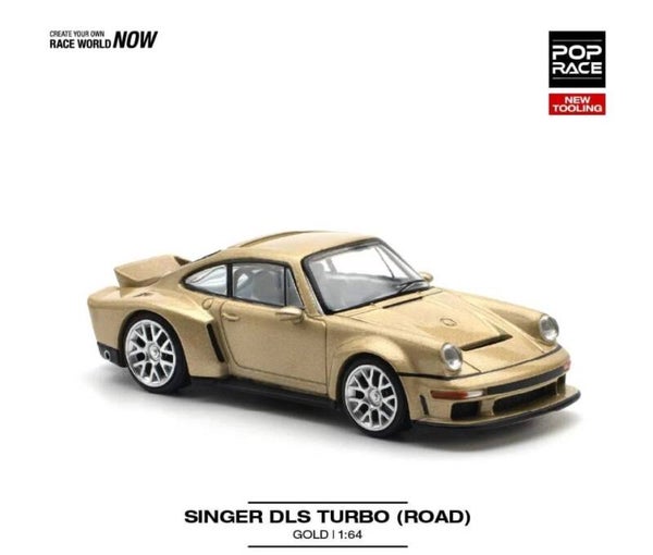 POP RACE 1/64 SINGER DLS TURBO ROAD GOLD