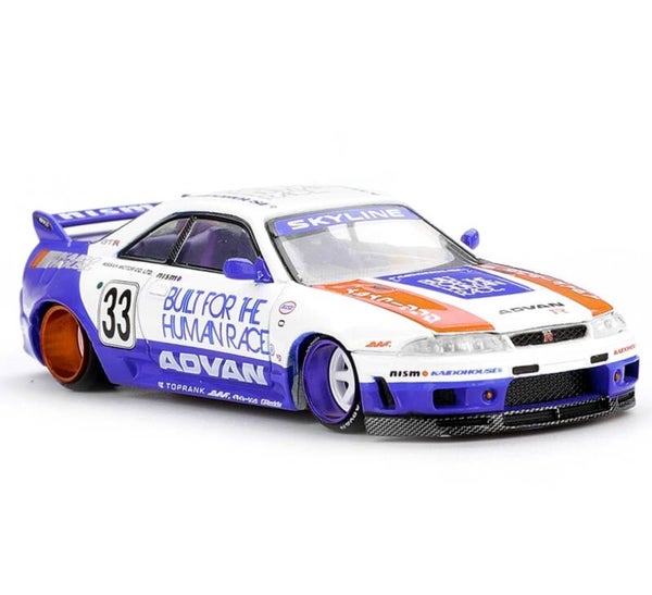 KIADO HOUSE x MINI GT 1/64 NISSAN SKYLINE GT-R R33 BFTHR V1