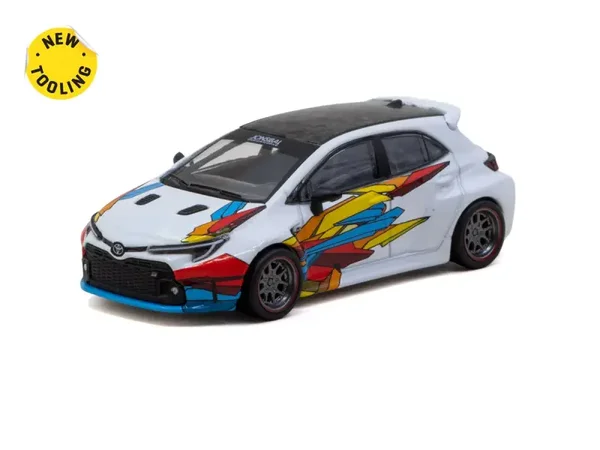 TARMAC WORKS 1/64 GLOBAL64 TOYOTA COROLLA WIDEBODY JONSIBAL DESIGN WORKS