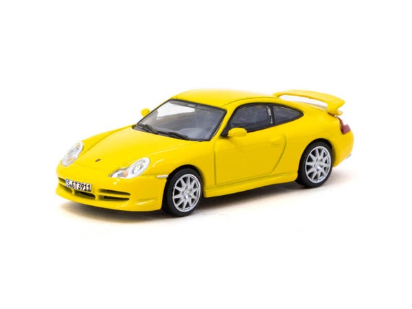 TARMAC WORKS 1/64 GLOBAL64 PORSCHE 911 (996) GT3 YELLOW