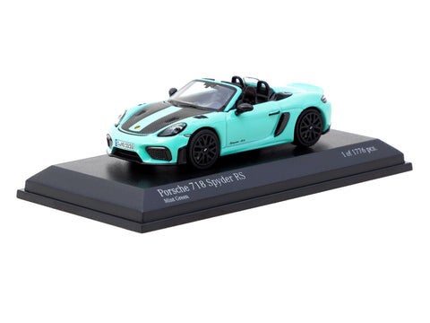 MINICHAMPS64 x TARMAC WORKS 1/64 COLLAB64 PORSCHE 718 SPYDER RS MINT GREEN