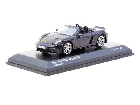 MINICHAMPS64 x TARMAC WORKS 1/64 COLLAB64 PORSCHE 718 SPYDER RS VIOLA METALLIC