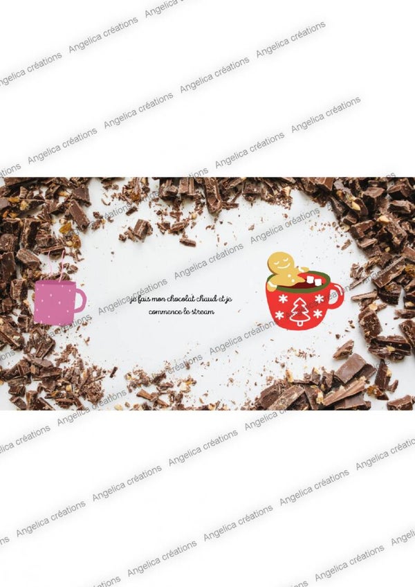 ensemble overlays thème sur le chocolat