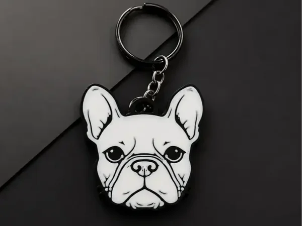 Franse bulldog sleutelhanger