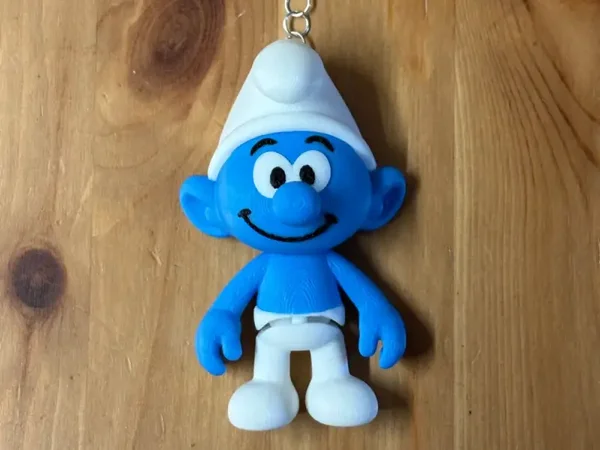 Flexi Smurf Sleutelhanger