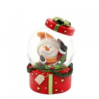 Schneekugel Schneemann