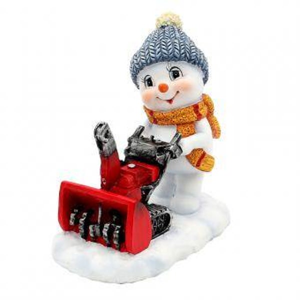 Schneekind Anton mit Schneefräse
