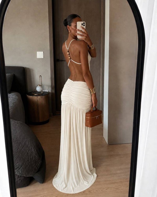 AMARA DRESS - WHITE ELEGANCE