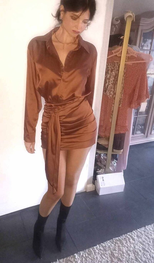 Satin Kylie-dress