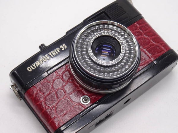 Olympus Trip 35 Black (Croc Two Tones Red)