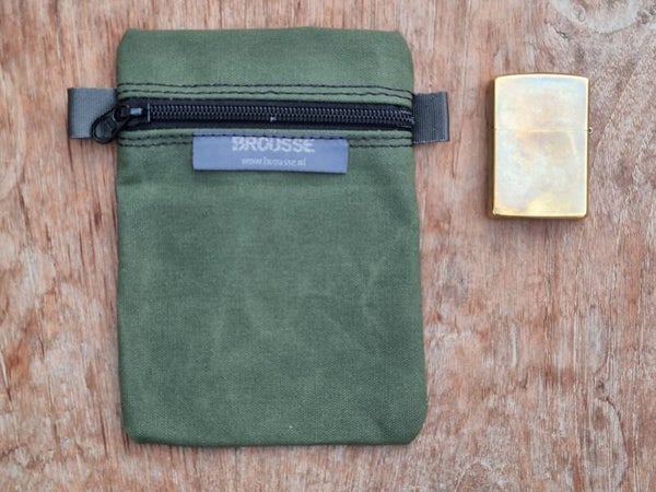 Paspoort organiser 400 grams groen brandvertragend waterafstotend canvas
