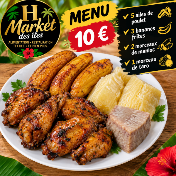 Menu Ailes de poulet