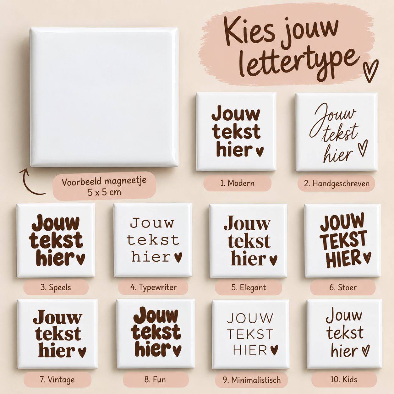 Personaliseer je eigen magneetje!