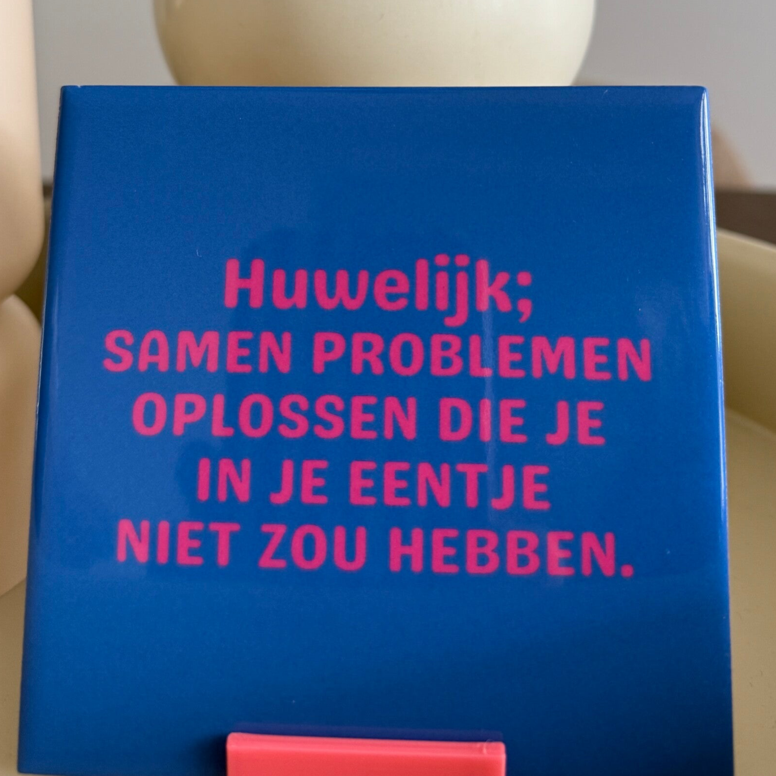 Huwelijk, samen problemen oplossen die je in je eentje niet zou hebben.