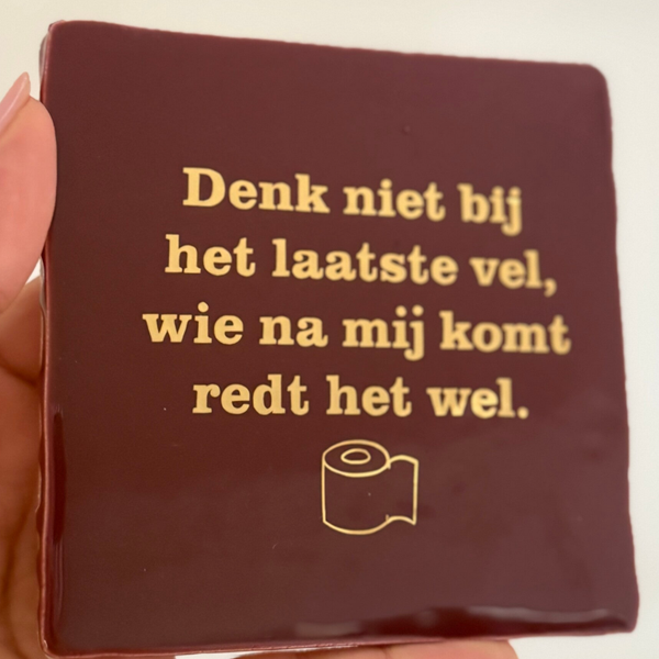 Denk niet bij het laatste vel, wie na mij komt redt het wel