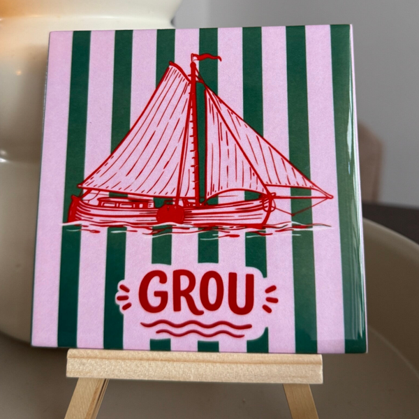 Grou tegel strepen