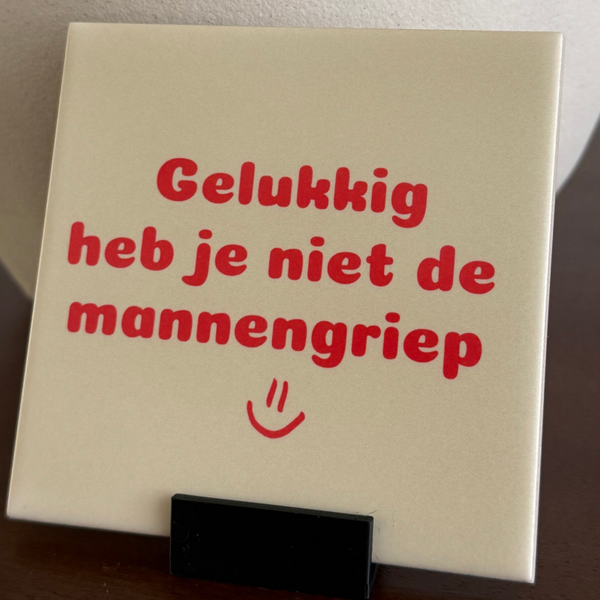 Gelukkig heb je niet de mannengriep!