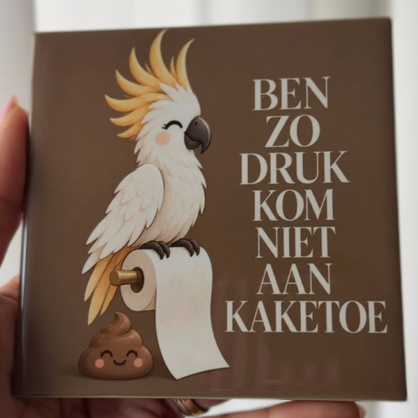 Ben zo druk kom niet aan kaketoe