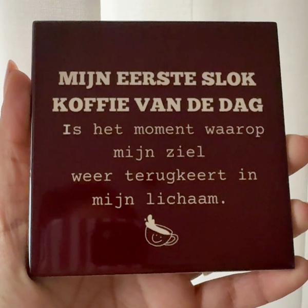 Mijn eerste slok koffie van de dag