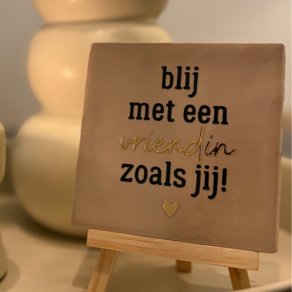 Blij met een vriendin zoals jij