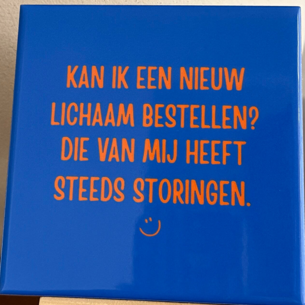 Kan ik een nieuw lichaam bestellen? Die van mij heeft steeds storingen