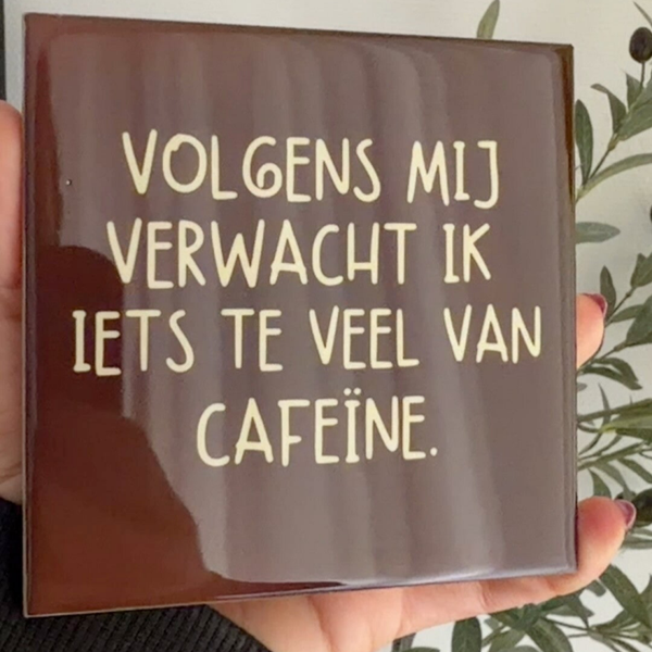 Volgens mij verwacht ik iets teveel van cafeïne
