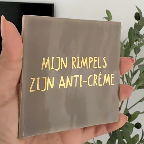 Mijn rimpels zijn anti crème