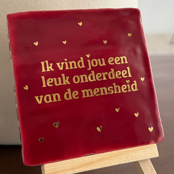 Ik vind jou een leuk onderdeel van de mensheid