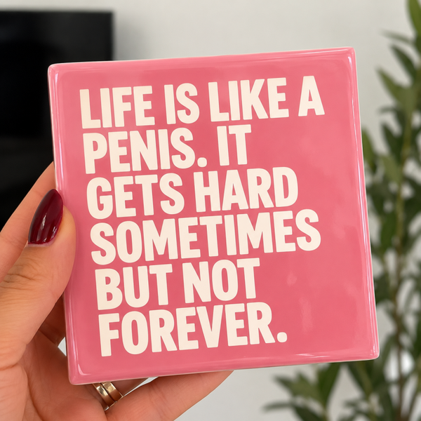 Life is like a penis it gets hard sometimes but not forever