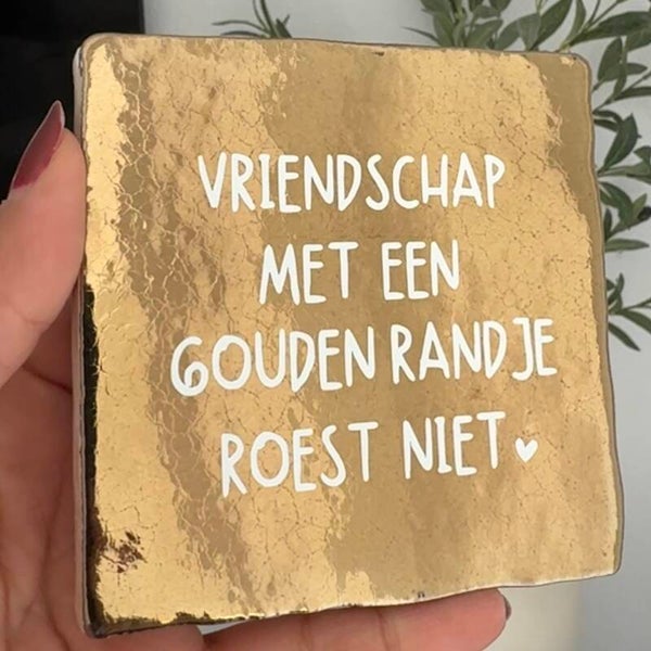 Vriendschap met een gouden randje roest niet