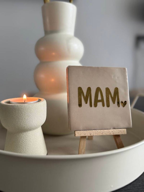 Tegeltje met tekst - Mam -