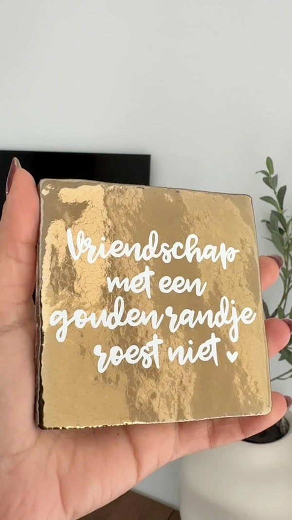 Vriendschap met een gouden randje roest niet