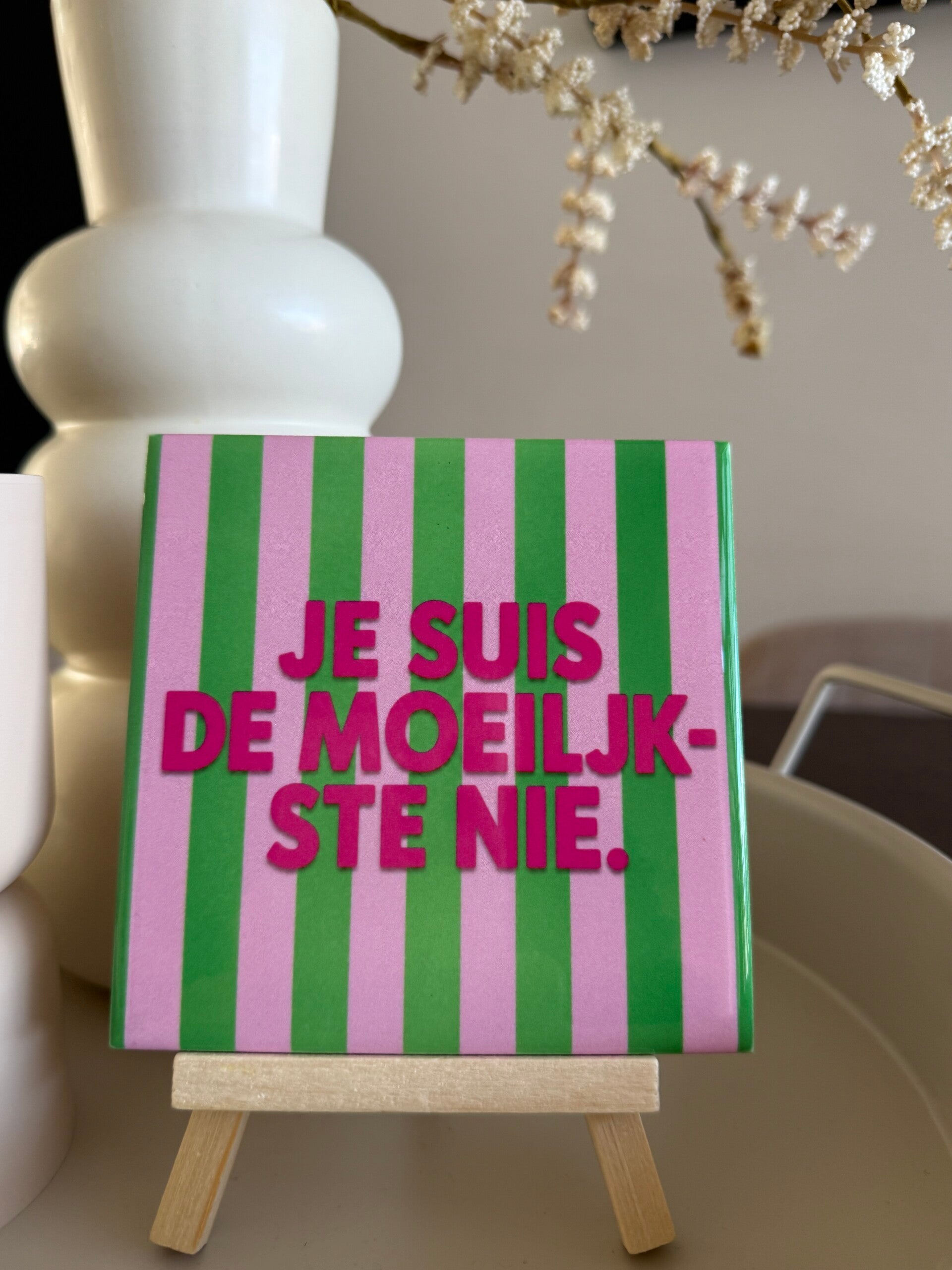 Je suis de moeilijkste nie