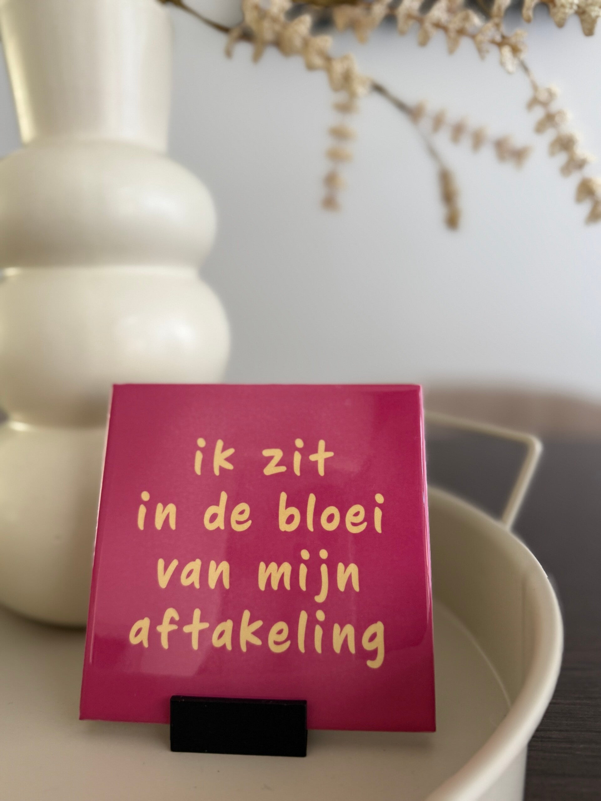 Ik zit in de bloei van mijn aftakeling