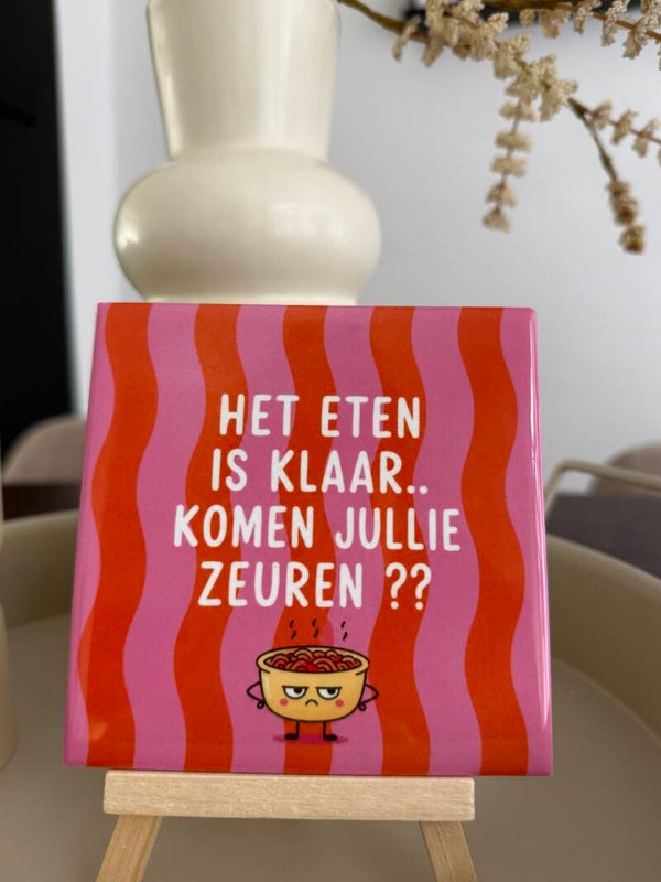 Het eten is klaar.