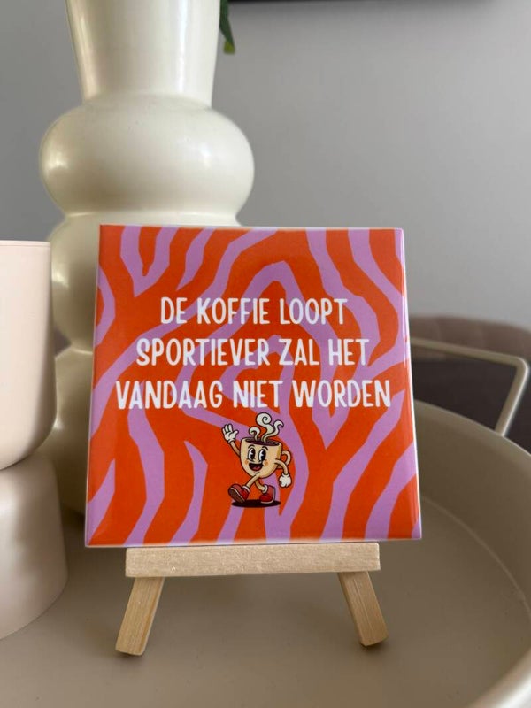 De koffie loopt sportiever zal het vandaag niet worden.