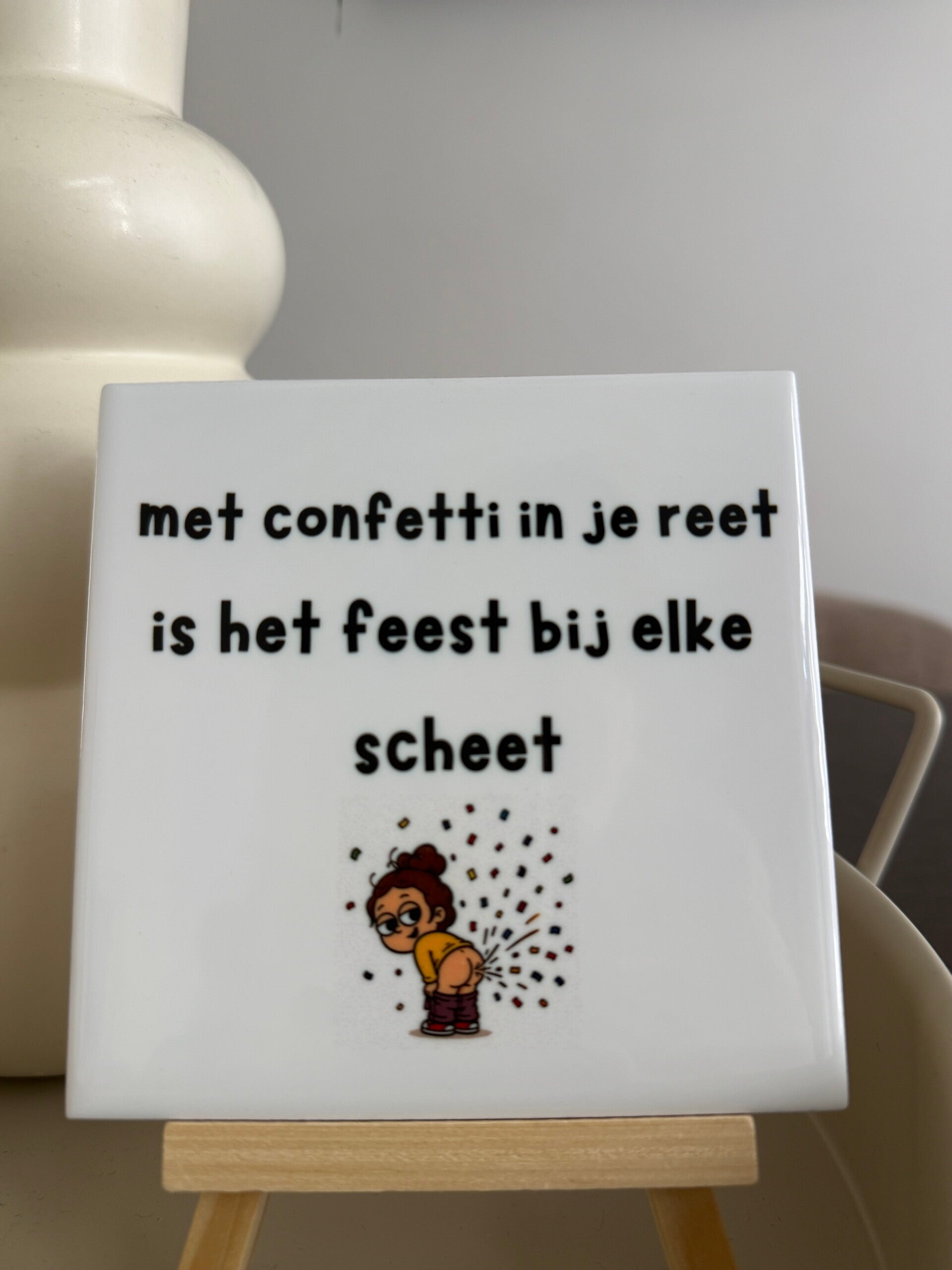 Met confetti in je reet is het feest bij elke scheet!