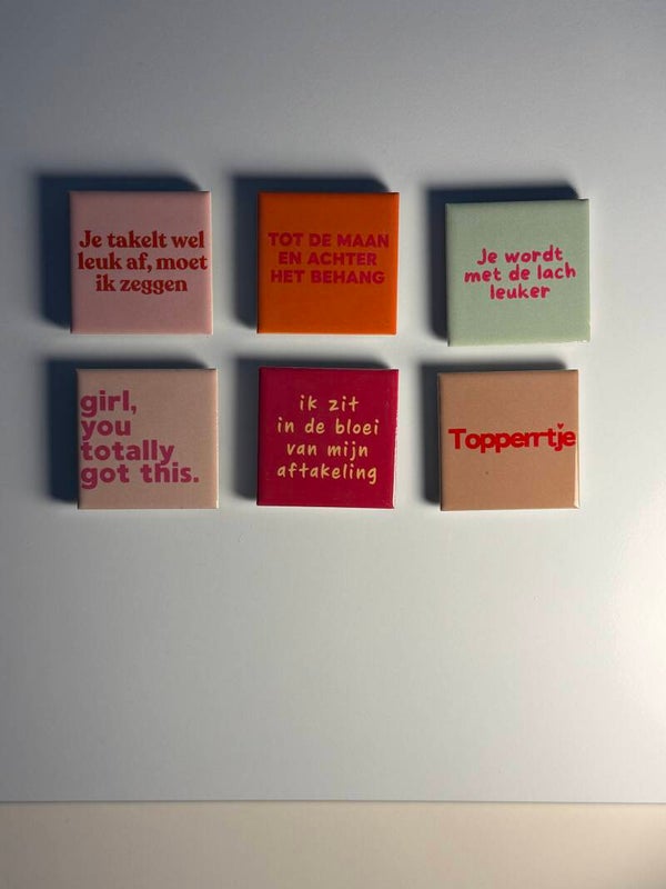 Mini tegelmagneetje