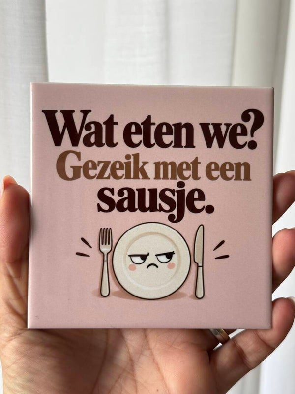 Wat eten we ? Gezeik met een sausje