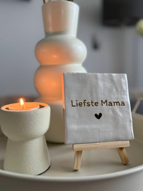 Tegel met tekst - Liefste Mama -