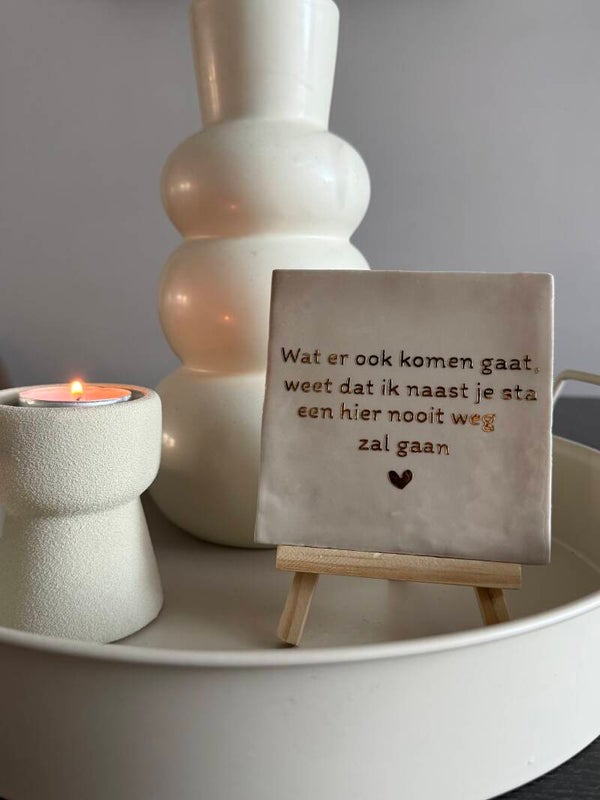 Tegeltje met tekst - Suzan & Freek -