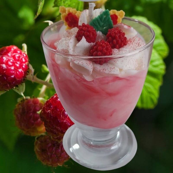 Bougie Marbrée Framboise