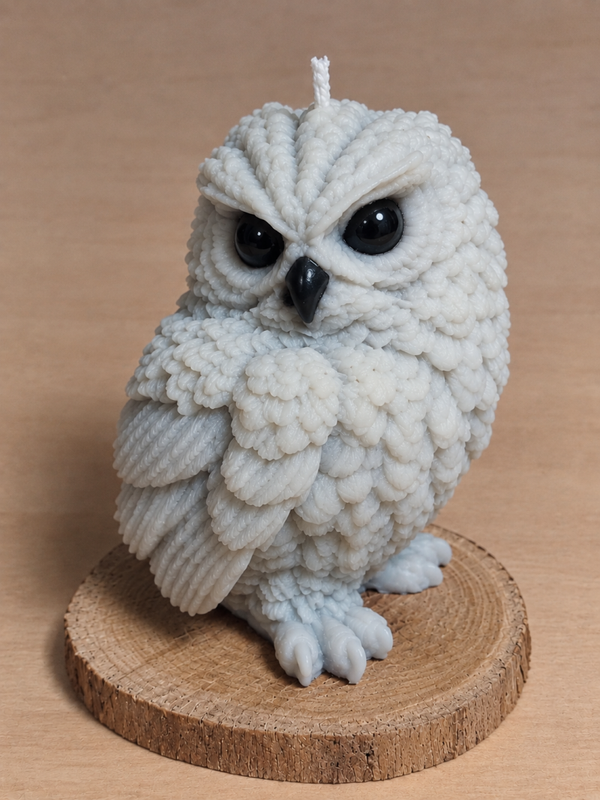 🦉 Hibou parfumé – Fleur de Coton